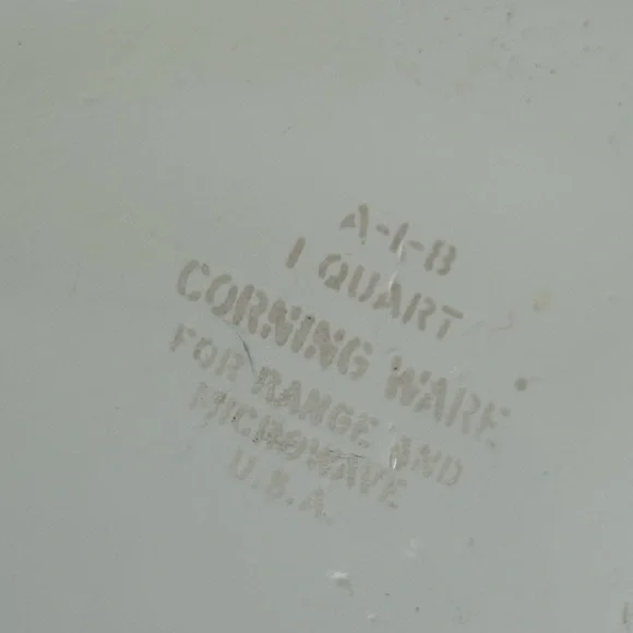 Vintage Corningware Glass Lid 1 Qt. Casserole Dish Friendship Country Festival - Picture 8 of 10